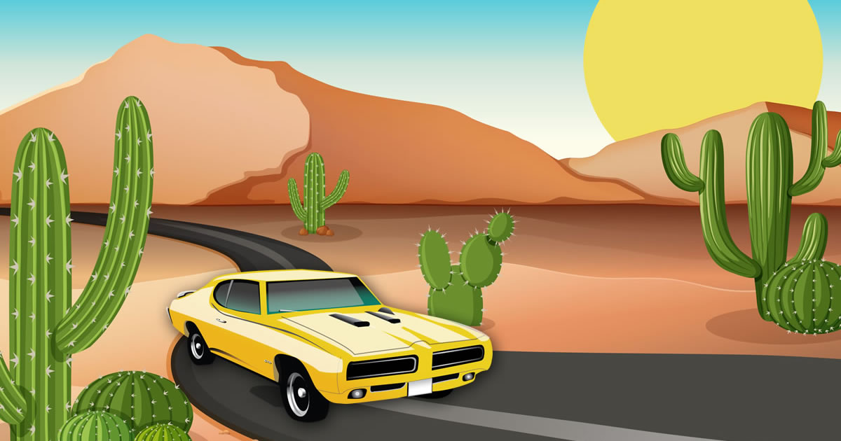 Image Desert Car Race