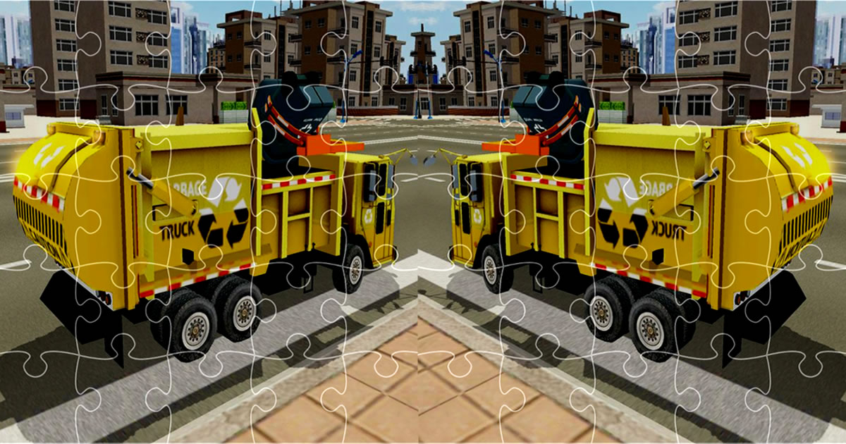 Image Garbage Trucks Jigsaw