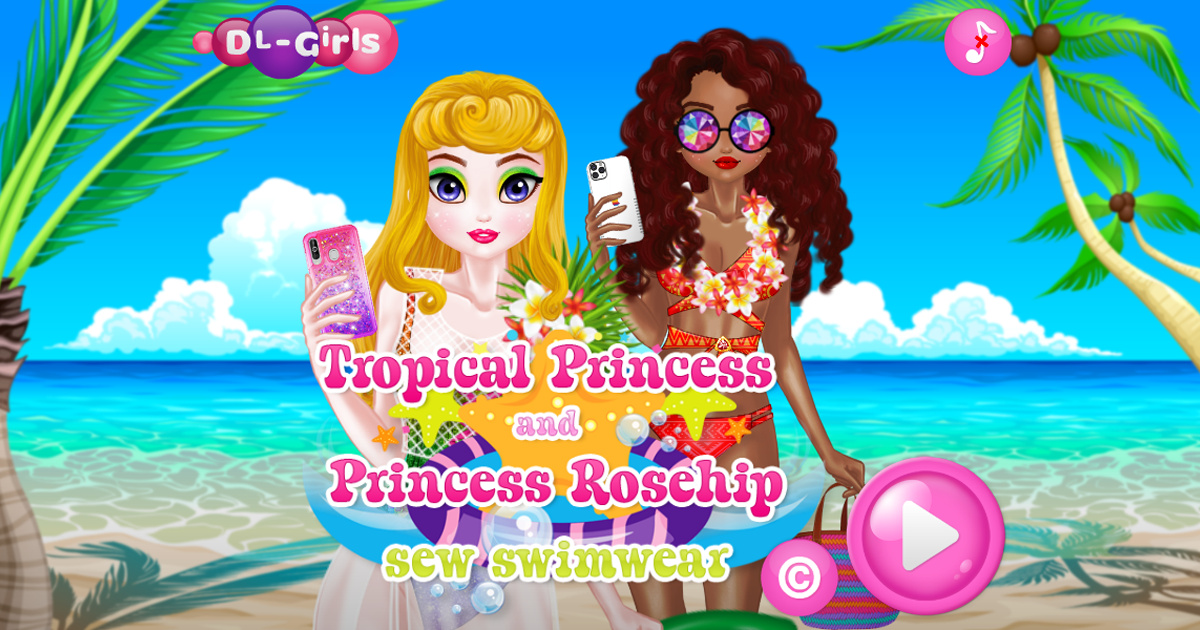 Image Tropical and Rosehip Princesses Sew Swimwear